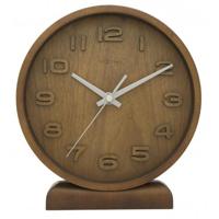 NeXtime klok 5192gs wood wood small, 22x20 cm, wall, wood, gray