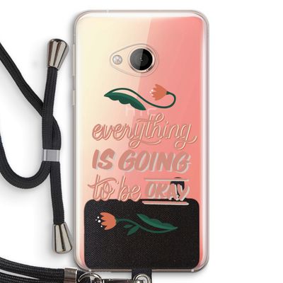 Optimistic flower girl: HTC U Play Transparant Hoesje met koord