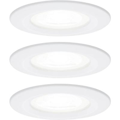 Paulmann 92980 LED-inbouwlamp Set van 3 stuks LED GU10 19.5 W Wit (mat)