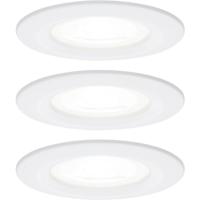 Paulmann 92980 LED-inbouwlamp Set van 3 stuks LED GU10 19.5 W Wit (mat)