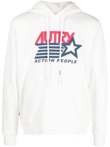 Autry hoodie à logo imprimé - Blanc