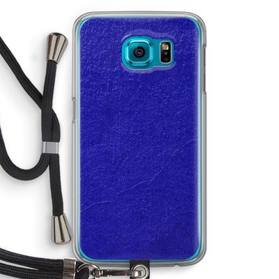 Majorelle Blue: Samsung Galaxy S6 Transparant Hoesje met koord
