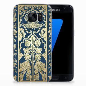 Samsung Galaxy S7 TPU Case Beige Flowers