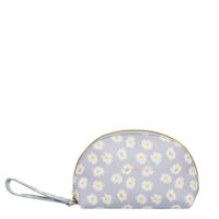 Estella Bartlett Half Moon Make Up Bag Daisy Print blue Toilettas - thumbnail
