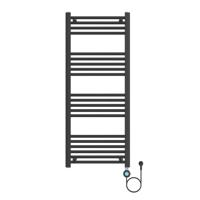Elektische handdoekradiator Belrad | 120x50 cm | 700 watt | Mat zwart