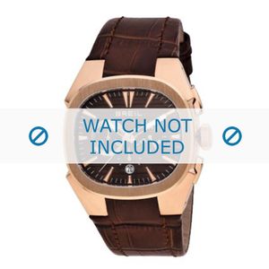 Breil horlogeband BW0305 Leder Bruin + bruin stiksel