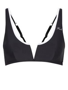 Karl Lagerfeld haut de bikini bandeau Karl DNA - Noir