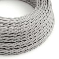 Strijkijzersnoer Zilver (gevlochten) - viscose | 10cm | Creative-Cables | Creative-Cables | Creative-Cables | Creative-Cables