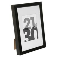 Fotolijstje voor een foto van 21 x 30 cm - zwart - foto frame Eva - modern/strak ontwerp - thumbnail