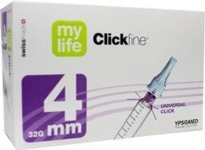 Ypsomed Mylife clickfine pen 0.23 x 4 (100 st)