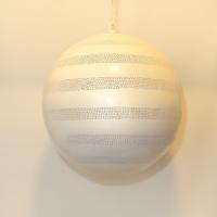 Hanglamp Aicha bol wit ø55cm