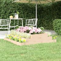 VidaXL Plantenbak 110x110x27 cm massief grenenhout