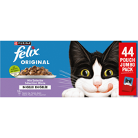 FELIX® Original Mix Selectie in Gelei Kattenvoer 44 x 85g bij Jumbo
