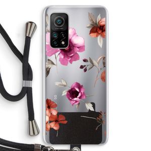 Geschilderde bloemen: Xiaomi Mi 10T 5G Transparant Hoesje met koord