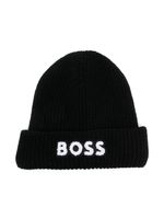 BOSS Kidswear bonnet à logo brodé - Noir - thumbnail