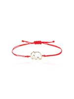 Yvonne Léon Elephant tie bracelet - Rouge