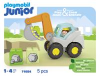 PLAYMOBIL Junior - Graafmachine Constructiespeelgoed - thumbnail