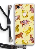 Cute Tigers and Leopards: Pixel 3 Transparant Hoesje met koord