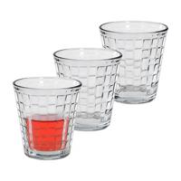 Alessandro Drinkglazen Marsella - 3x stuks - glas - 230 ml - 8 x 9 cm