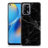OPPO A74 4G | TPU | Siliconen hoesje | Marmer Zwart - Origineel Cadeau Vader