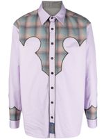 Maison Margiela Western-style long-sleeve shirt - Violet