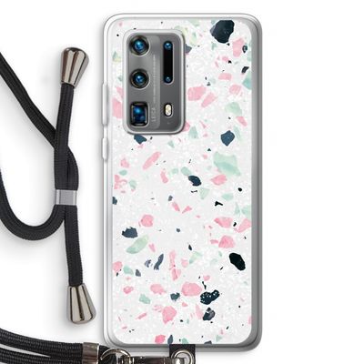 Terrazzo N°3: Huawei P40 Pro Plus Transparant Hoesje met koord