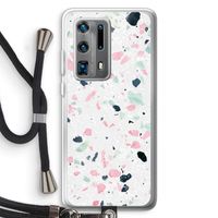 Terrazzo N°3: Huawei P40 Pro Plus Transparant Hoesje met koord