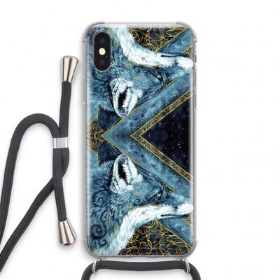 Golden Fox: iPhone X Transparant Hoesje met koord