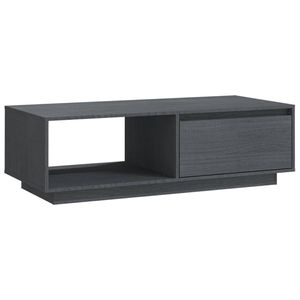 vidaXL Salontafel 110x50x33,5 cm massief grenenhout grijs