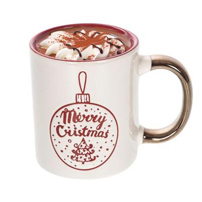 Kerst mok - 4x - Merry Christmas - 300 ml - keramiek - koffiemok - cadeau - kerstbeker - theemok Kerst mok - 4x - Merry Christmas - 300 ml - keramiek - koffiemok - cadeau - kerstbeker - theemok