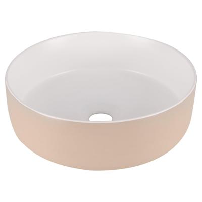 Differnz MIRA Waskom - 36x12cm - keramiek- beige/wit 38.009.03