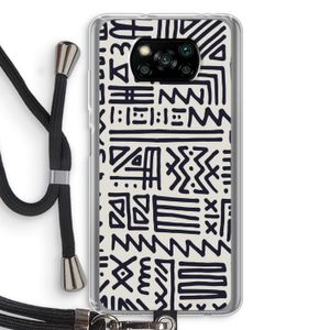 Marrakech print: Xiaomi Poco X3 NFC Transparant Hoesje met koord