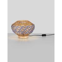 Lyora TafellampMapi Ø 31cm blauw met bruin - 9586624