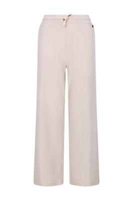 Like Flo winter wide leg broek meisjes - beige - Flun - rib - glitter