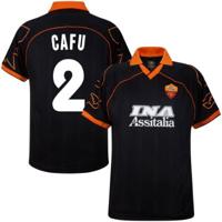 AS Roma 3e Retro Voetbalshirt 1999-2000 + Cafu 2