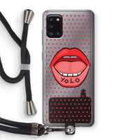 Yolo Denise: Samsung Galaxy A31 Transparant Hoesje met koord