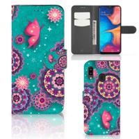 Samsung Galaxy A30 Hoesje Cirkels en Vlinders