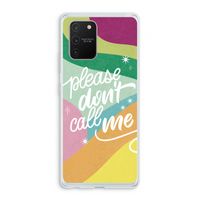 Don't call: Samsung Galaxy S10 Lite Transparant Hoesje Don't call: Samsung Galaxy S10 Lite Transparant Hoesje