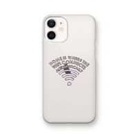 Home Is Where The Wifi Is: iPhone 12 Transparant Hoesje