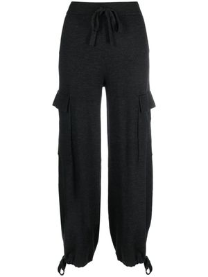 P.A.R.O.S.H. pantalon cargo à lien de resserrage - Gris