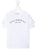 Philosophy Di Lorenzo Serafini Kids t-shirt à logo imprimé - Blanc - thumbnail