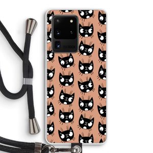 Kat: Samsung Galaxy S20 Ultra Transparant Hoesje met koord