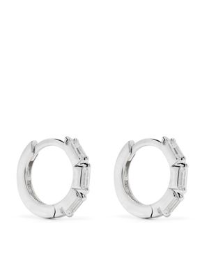 Suzanne Kalan boucles d'oreilles en or blanc 18ct serties de diamants - Argent