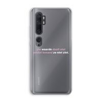 uw waarde daalt niet: Xiaomi Mi Note 10 Pro Transparant Hoesje