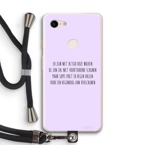 Regenboog: Pixel 3 XL Transparant Hoesje met koord