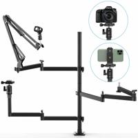 Ulanzi Live Broadcast Stand - verstelbare microfoon-standaard met 3 armen Ulanzi Live Broadcast Stand - verstelbare microfoon-standaard met 3 armen