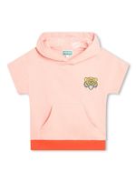 Kenzo Kids hoodie à broderies Tiger Head - Orange