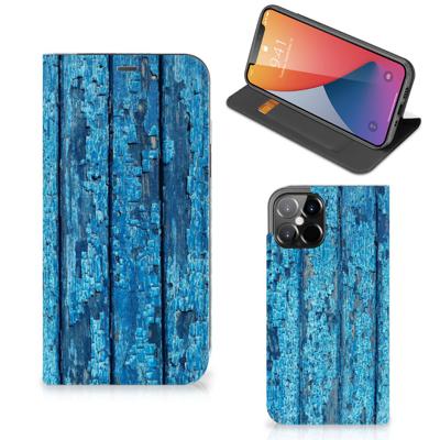 iPhone 12 Pro Max Book | Wallet Case | Wood Blue