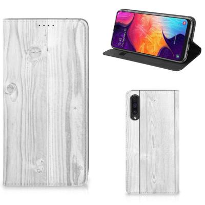 Samsung Galaxy A50 Book | Wallet Case | White Wood
