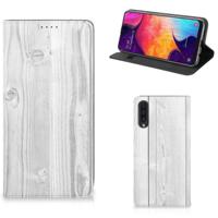 Samsung Galaxy A50 Book | Wallet Case | White Wood